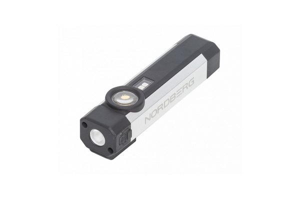 Фонарь светодиодный 1+1, с УФ подсветкой, аккумуляторный 1901