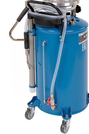 Установка для сбора масла пневматическая, 65 л, синяя 2379b
