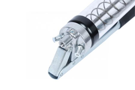 Шприц двухплунжерный для густой смазки с прозрачной тубой, 400 мл no2407