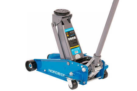 Домкрат подкатной 3 т с резиновой насадкой, быстрый подъем n32030