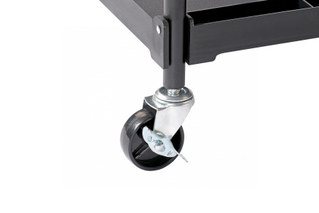 Тележка инструментальная, 3 пластиковые полки, складная t14