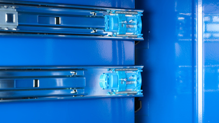 Тележка инструментальная, 5 выдвижных ящиков, с системой защиты от опрокидывания, синяя t5p(b)