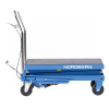 Стол подъемный гидравлический, 300 кг, двойные ножницы, синий n3t301b