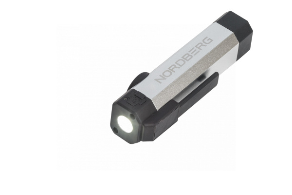 Фонарь светодиодный 1+1, с УФ подсветкой, аккумуляторный 1901