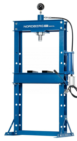 Пресс гидравлический 30 т, разборная рама, пневмопривод n3631al