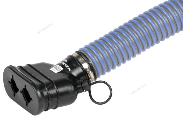 Насадка резиновая овальная на шланг D=75 мм nordberg an075d