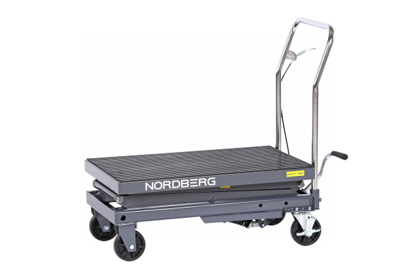 Стол подъемный гидравлический, 300 кг, двойные ножницы, серый n3t301g