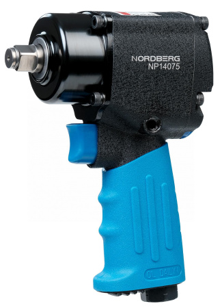Пневмогайковерт ударный 1/2inch (Дюйм), 680 Нм, укороченный, с тремя головками в кейсе np14075k