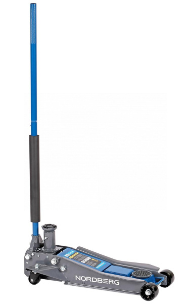 Домкрат подкатной 2 / 3 т с изменяемой высотой подхвата и регулируемой проставкой n32025