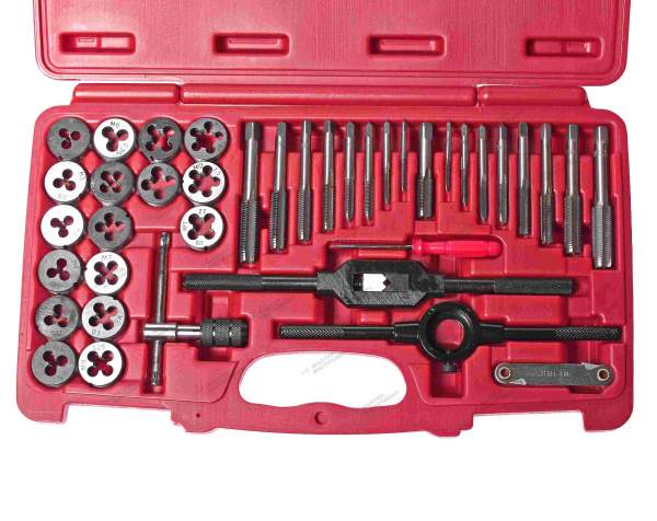 Набор метчиков и плашек (в кейсе) 40 предметов jtc-3432a