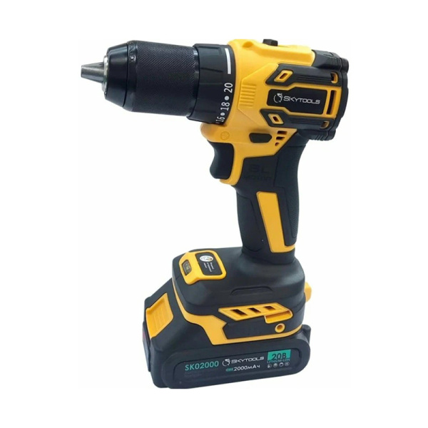 Дрель - шуруповер аккумуляторная, патрон 13 мм, 2 скорости+реверс, 50Нм, SKytools, SK7005 203676