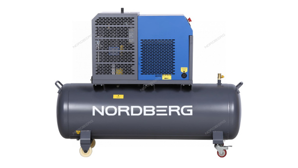 Компрессор винтовой, 5,5 кВт, 10 бар, 660 л/мин, ресивер 230 л, IP54 ncf7,5r