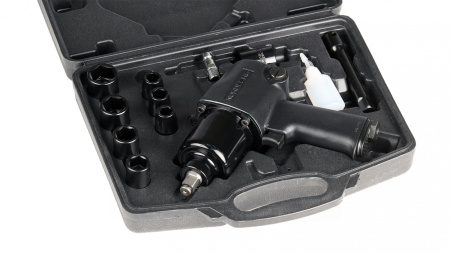 Пневмогайковерт ударный 1/2inch (Дюйм), 850 Нм, с головками в кейсе np14085k