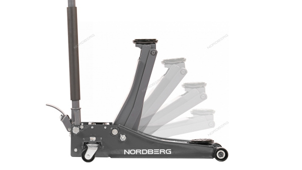 Домкрат подкатной 3 т, супернизкий подхват, педаль n32032g