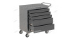 Тележка инструментальная, 5 выдвижных серых ящиков nt225 7012/7015
