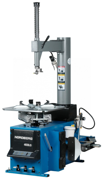 Станок шиномонтажный полуавтомат, двухскоростной, усиленный отжим, 380 В, синий 4639,5