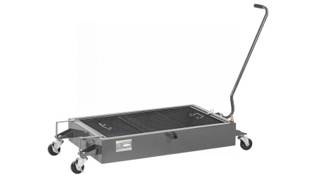 Емкость для сбора масла на колесах, 58 л, серая no2358(g)