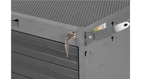 Тележка инструментальная, 5 выдвижных серых ящиков nt225 7012/7015