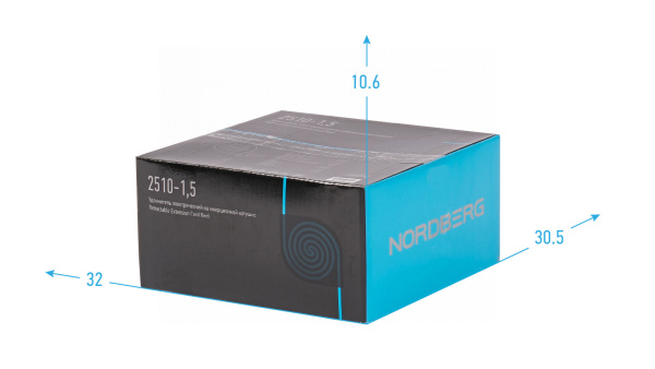 Удлинитель электрический на инерционной катушке, 10 м, 3 х 1,5 мм² 2510-1,5