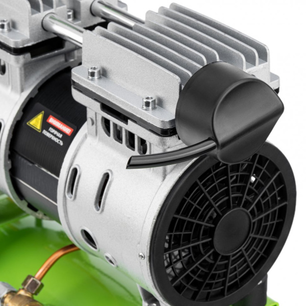 Компрессор безмаслянный малошумный МБ 750/10,750 Вт, 10 л, 150 л/мин// Сибртех 58001