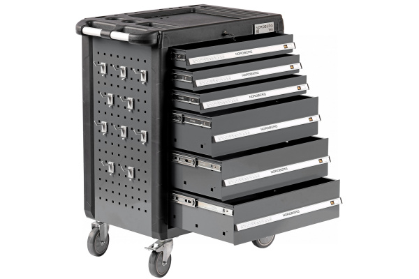 Тележка инструментальная, 6 выдвижных ящиков, серая t6n(g)