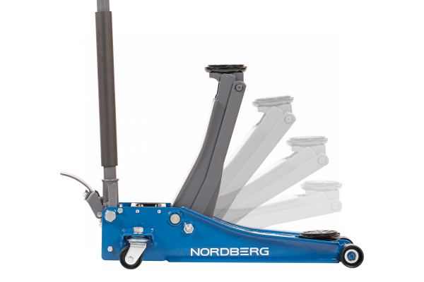 Домкрат подкатной 3,2 т, супернизкий подхват, педаль n32032