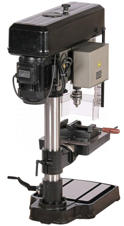 Станок сверлильный профессиональный (1100 Вт, 25 мм, вариатор скорости, нарезание резьбы, тиски) nd2554pv
