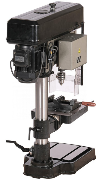Станок сверлильный профессиональный (1100 Вт, 25 мм, вариатор скорости, нарезание резьбы, тиски) nd2554pv