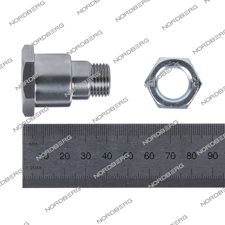 Палец с гайкой рабочего крюка для 46TRKE42 (46TRK26,46TRKE) 46trk42#mhconblt