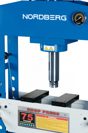 Пресс гидравлический, 75 т, пневмоуправление n3675a