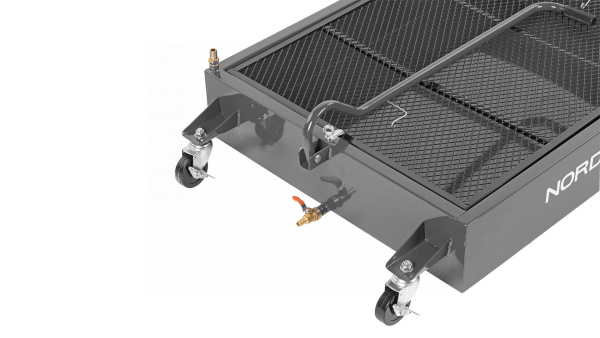 Емкость для сбора масла на колесах, 95 л, серая no2395(g)
