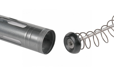 Шприц двухплунжерный для густой смазки с окнами в тубе, 400 мл no2406