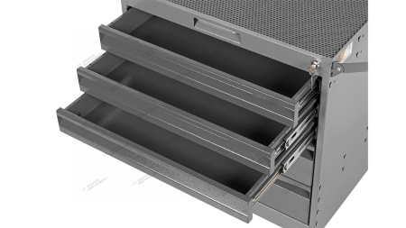 Тележка инструментальная, 5 выдвижных серых ящиков nt225 7012/7015