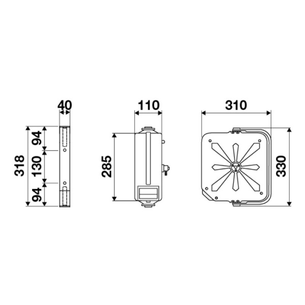 Катушка для раздачи воздуха закрытая со шлангом 11 м, 20 бар, RAASM, 89109 160529