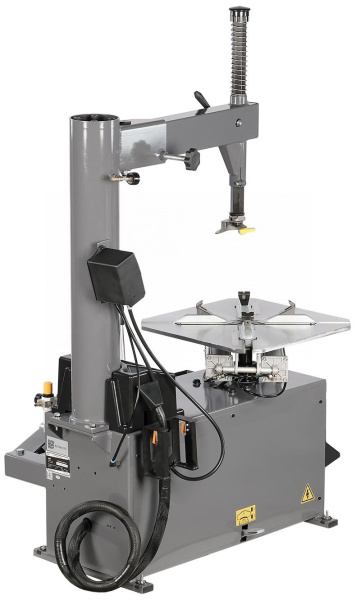 Станок шиномонтажный полуавтомат, двухскоростной, взрывная накачка, 380 В, серый 4639