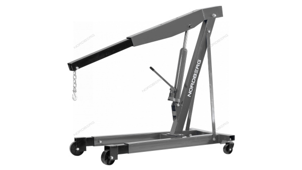 Кран гидравлический двухплунжерный, 3 т, усиленный, серый n3730g