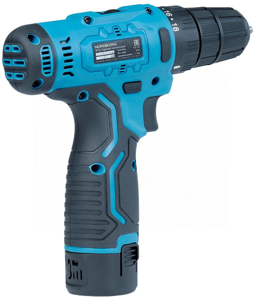 Шуруповерт аккумуляторный, макс. Ø сверла 10 мм, 12 В, 30 Нм, с 1 аккумулятором и зарядным устройством ne103k