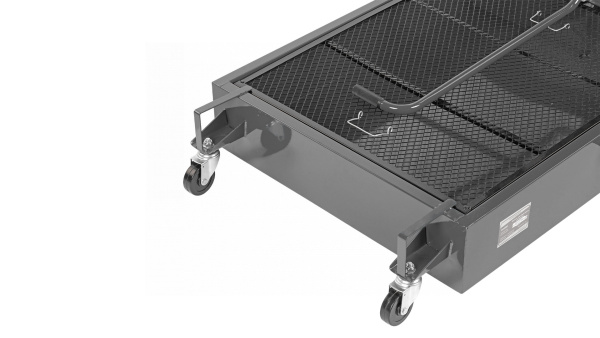 Емкость для сбора масла на колесах, 95 л, серая no2395(g)