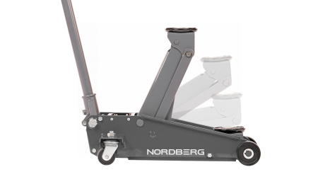 Домкрат подкатной 3 т с резиновой насадкой, быстрый подъем n32030g