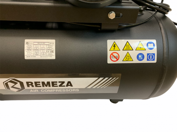Компрессор поршневой 50.LB30 REMEZA (Белоруссия): 420 л/мин., 10 бар, ресивер 50 л., 2,2 кВт, 380В, габариты без упак. 850х450х770 мм, 88 кг. сб4/с-50.lb30