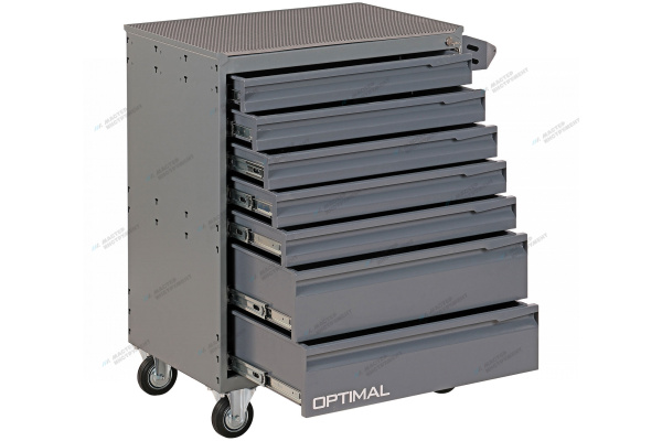 Тележка инструментальная, 7 выдвижных ящиков nt317 7012/7015