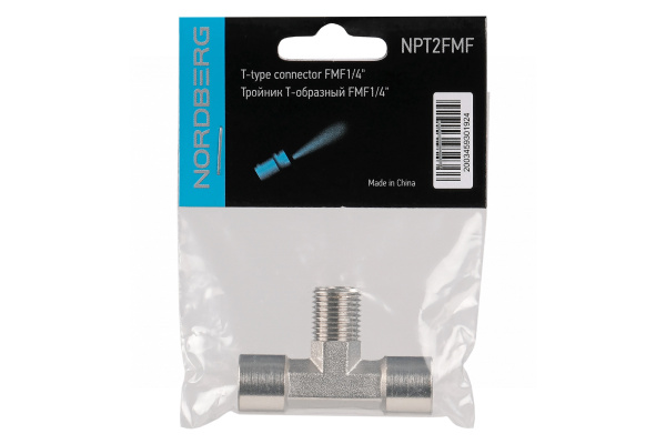 Тройник Т-образный FMF1/4inch (Дюйм) npt2fmf