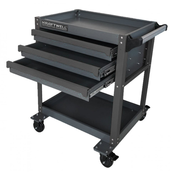 Тележка профессиональнаяс 3 ящиками и нишей krw-tt3g