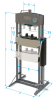 Пресс гидравлический, 12 т, разборная рама n3612fl