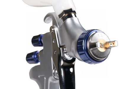 Краскопульт LVMP с верхним бачком, сопло 1,3 мм, алюминиевый кейс np7013