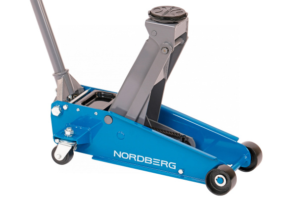 Домкрат подкатной 3 т с резиновой насадкой, быстрый подъем n32030