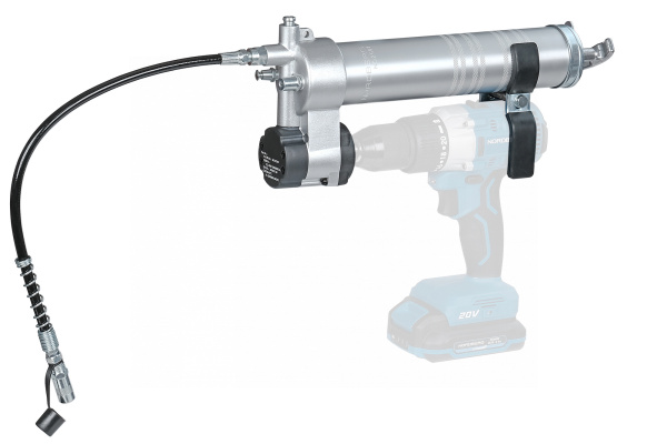 Шприц-насадка на шуруповерт, плунжерный для густой смазки, 400 мл no2501