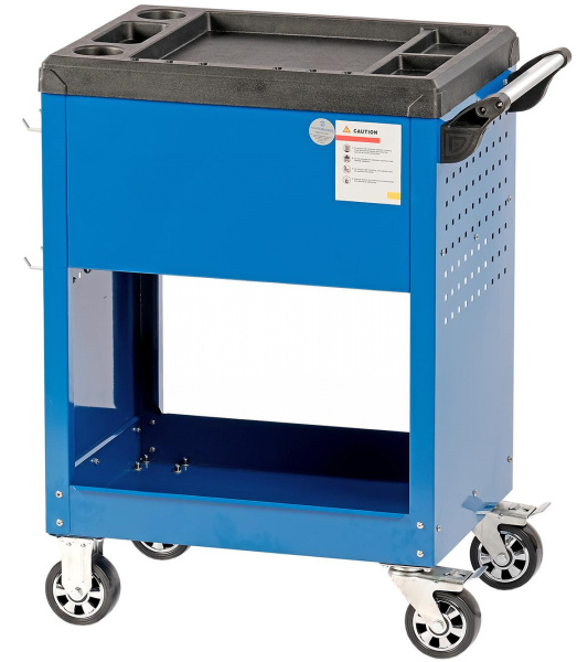 Тележка инструментальная, 3 выдвижных ящика, открытый отсек t4n