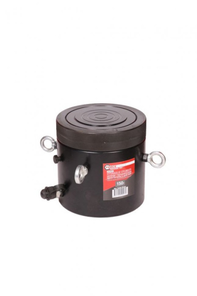 Цилиндр гидравлический с резьбовым штоком и гайкой для механической фиксации 150т (ход штока-100мм, Ø штока-165мм,общий Ø-208мм, L-259мм, 700bar) fk-yg150100ls