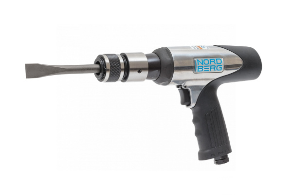 Пневмозубило в кейсе, 5 насадок + быстросъемный адаптер (HA67-KIT) np5067